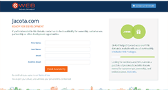 Desktop Screenshot of jacota.com